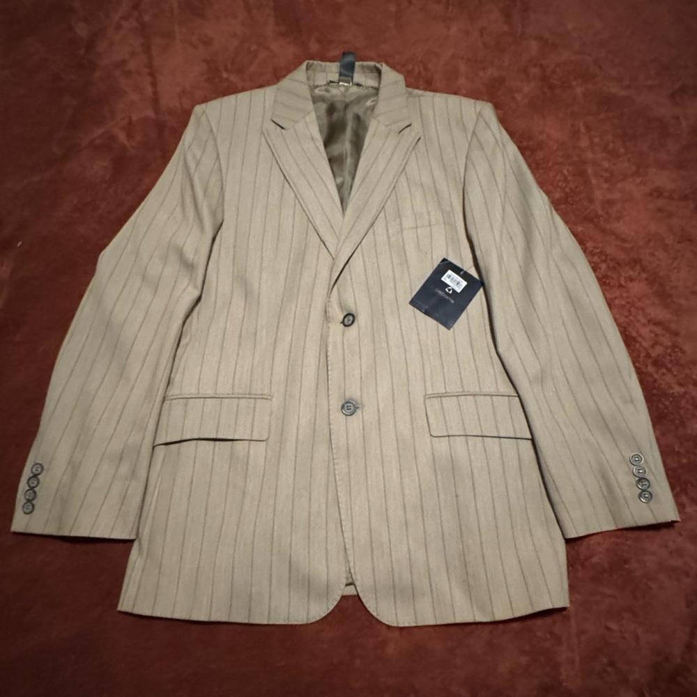 Liz Claiborne Beige Pinstripe Suit
